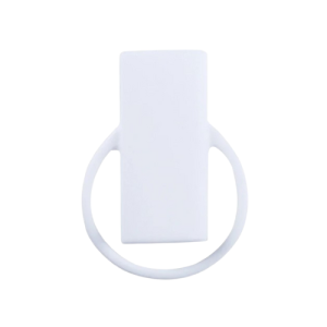 Étui à briquet en silicone blanc s'accrochant au paquet de cigarette